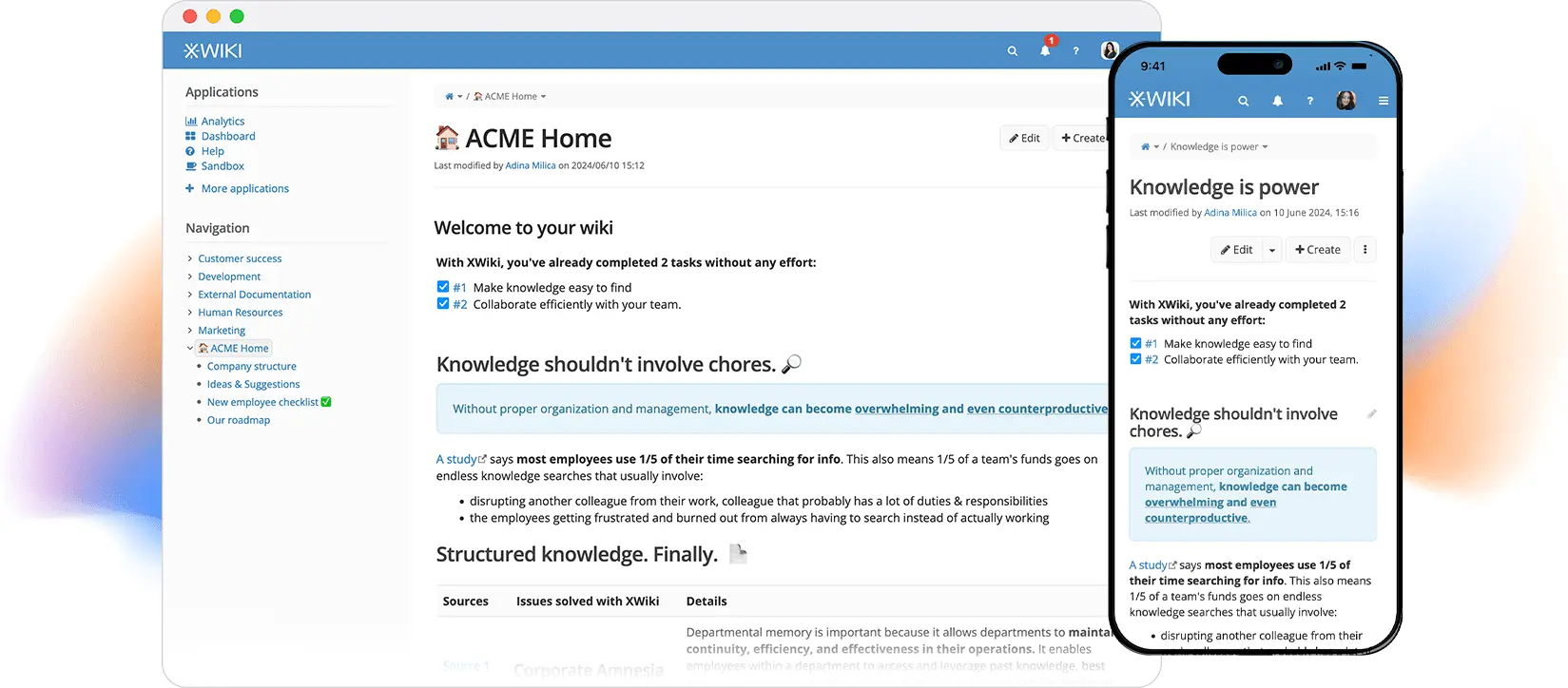 XWiki - knowledge bases, documentations, intranets, open-source