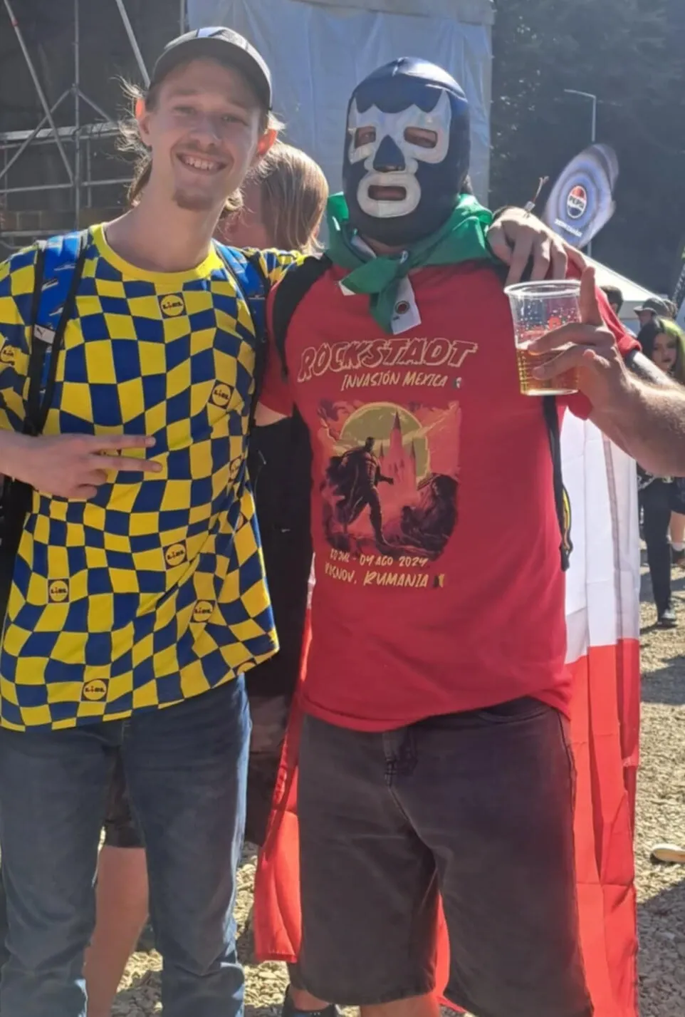 Claudiu at a Romanian metal festival