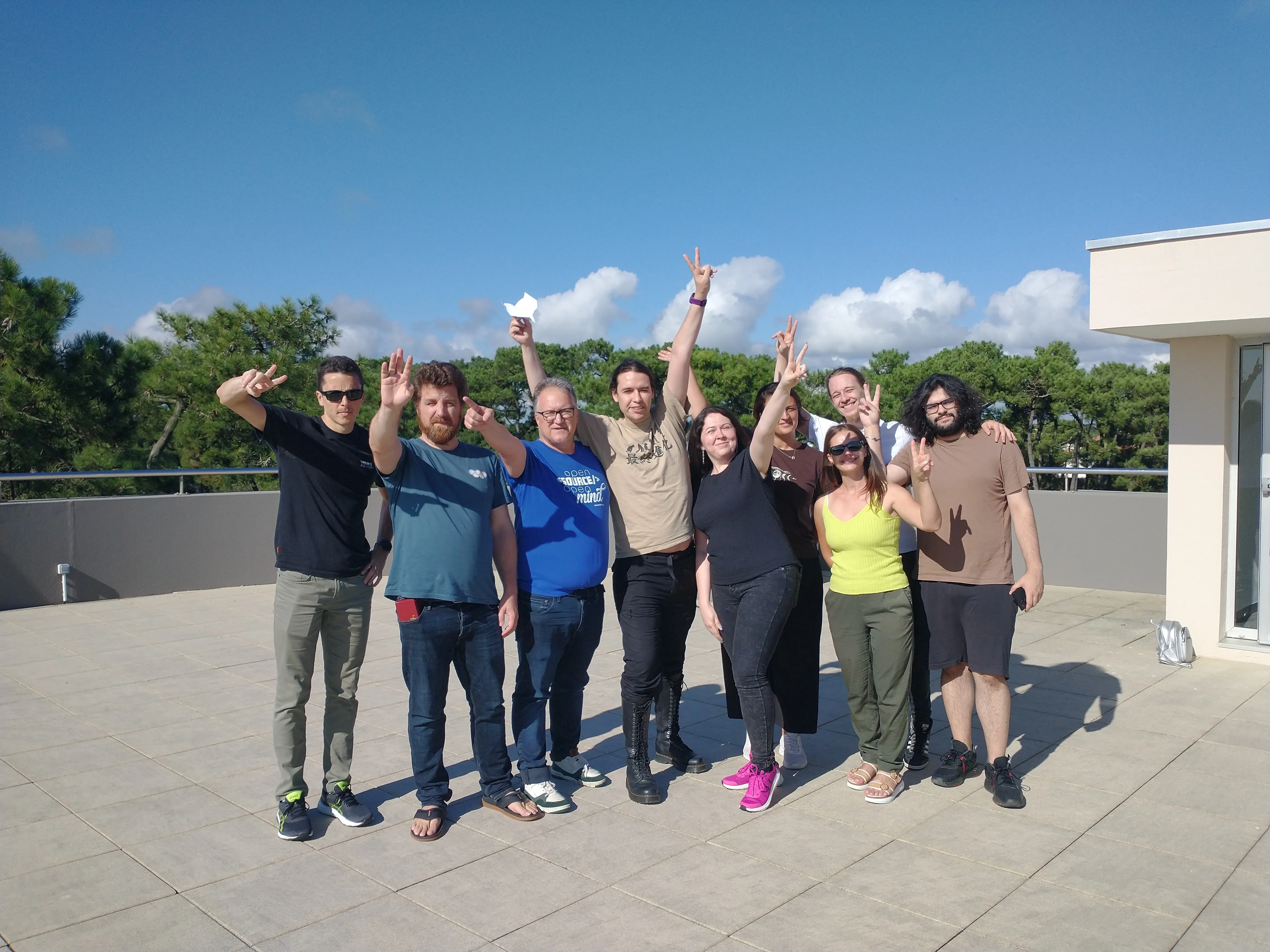 Claudiu and some of the XWiki team