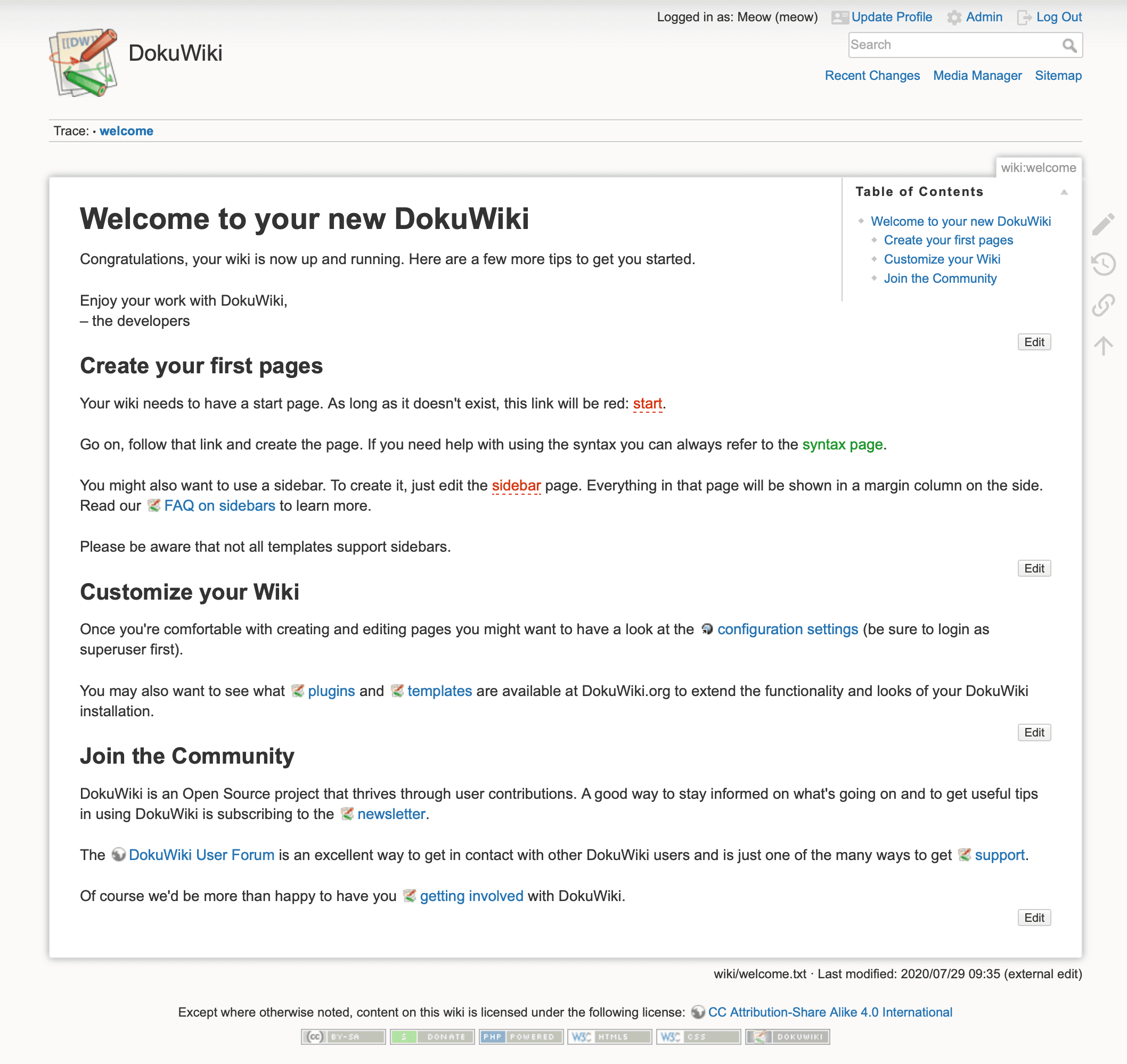 DokuWiki-alternative-to-Confluence-Wikipedia-Screenshot