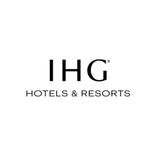 IHG Hotels & Resorts logo in black text on a clean white background.